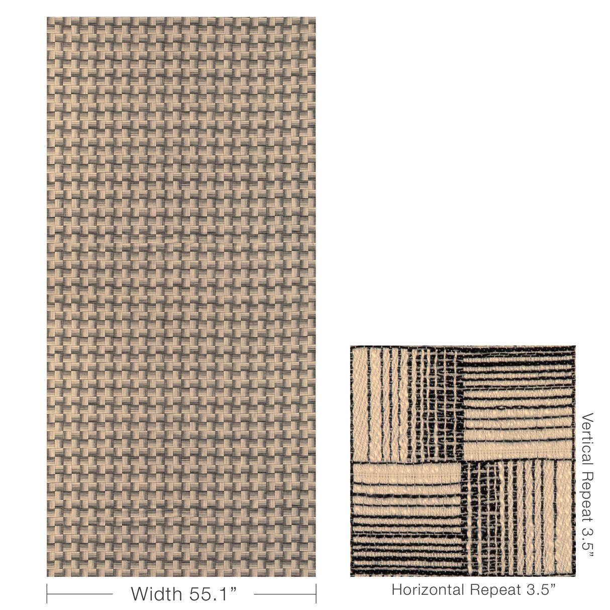 Lee Jofa CADENCE WEAVE DOMINO Upholstery Fabric