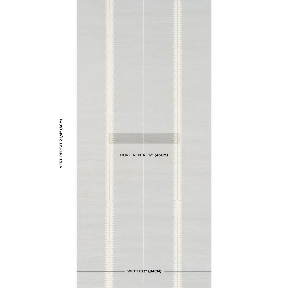 Schumacher Bristle Stripe Sisal Mineral Wallpaper