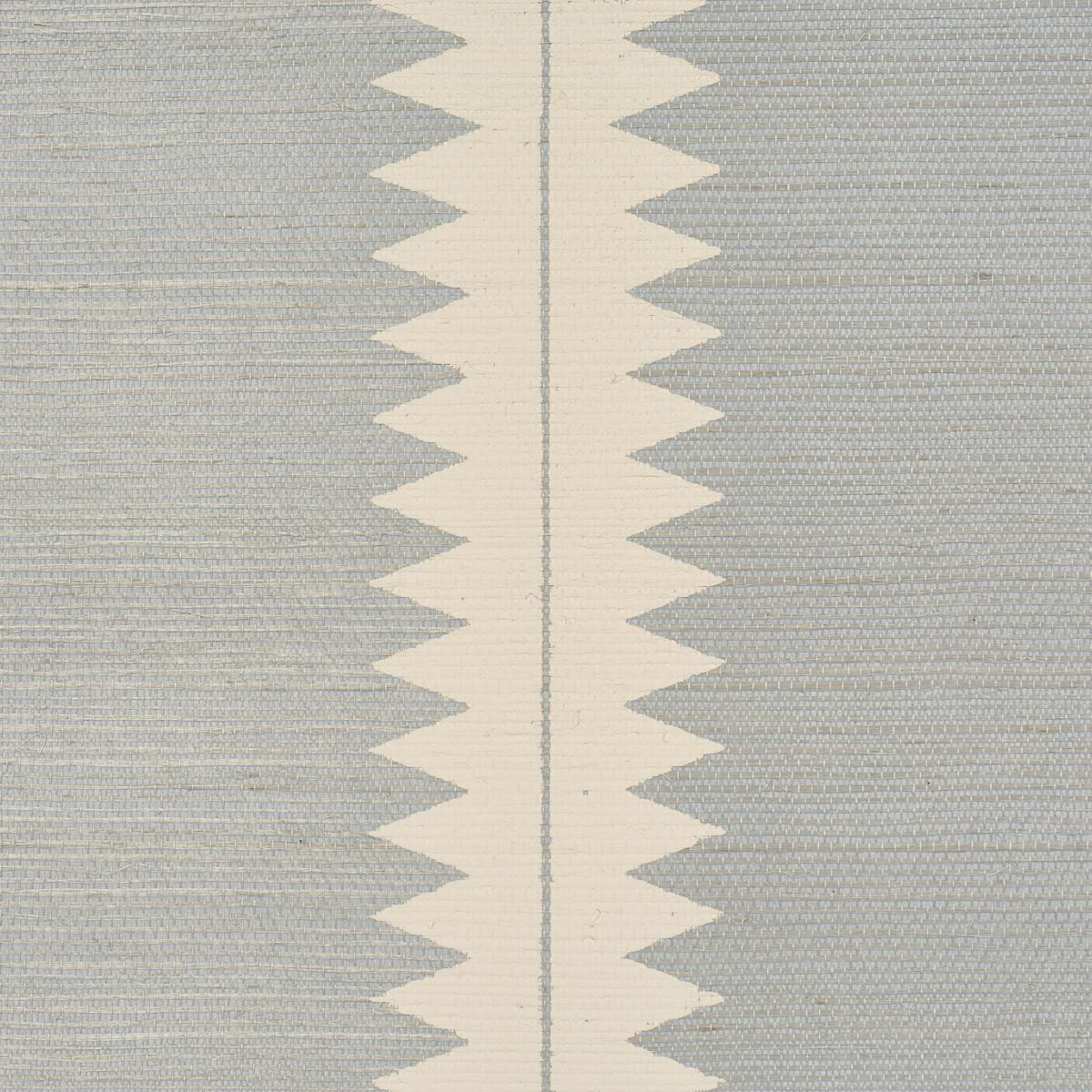 Schumacher Bristle Stripe Sisal Mineral Wallpaper