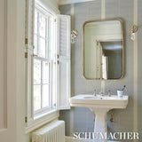 Schumacher Bristle Stripe Sisal Mineral Wallpaper