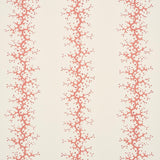 Schumacher Coral Stripe Coral Wallpaper