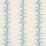 Schumacher Coral Stripe Blue Wallpaper