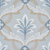 Schumacher Front Waltz Light Blue Wallpaper