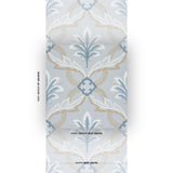 Schumacher Front Waltz Light Blue Wallpaper