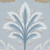 Schumacher Front Waltz Light Blue Wallpaper