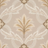 Schumacher Front Waltz Taupe Wallpaper