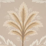 Schumacher Front Waltz Taupe Wallpaper