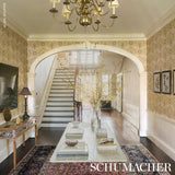 Schumacher Front Waltz Taupe Wallpaper