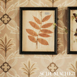 Schumacher Front Waltz Taupe Wallpaper