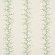 Schumacher Coral Stripe Green Wallpaper
