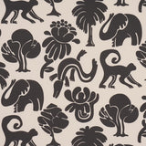 Schumacher Call Of The Jungle Black Fabric