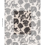 Schumacher Call Of The Jungle Black Fabric