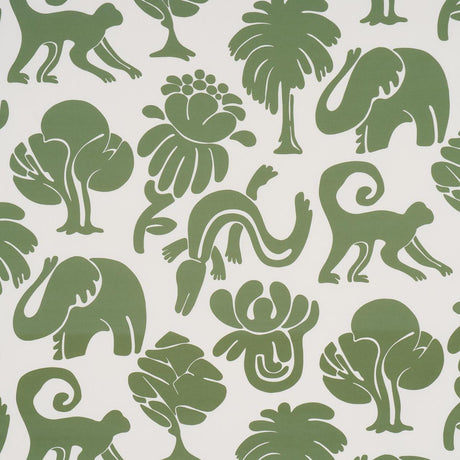 Schumacher Call Of The Jungle Forest Green Fabric