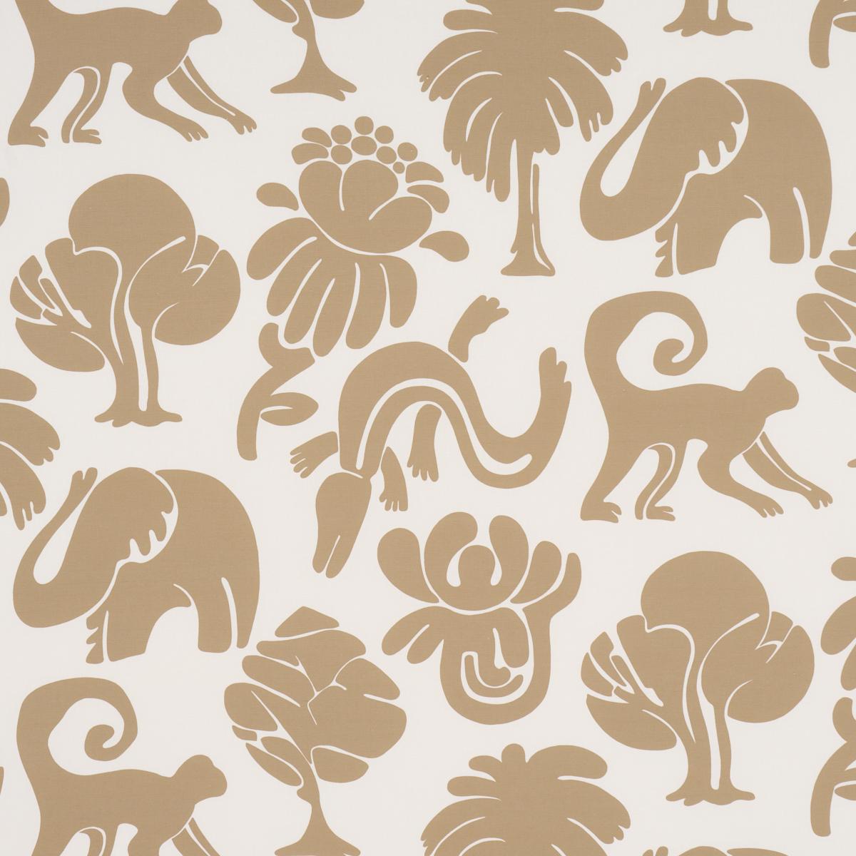 Schumacher Call Of The Jungle Neutral Fabric