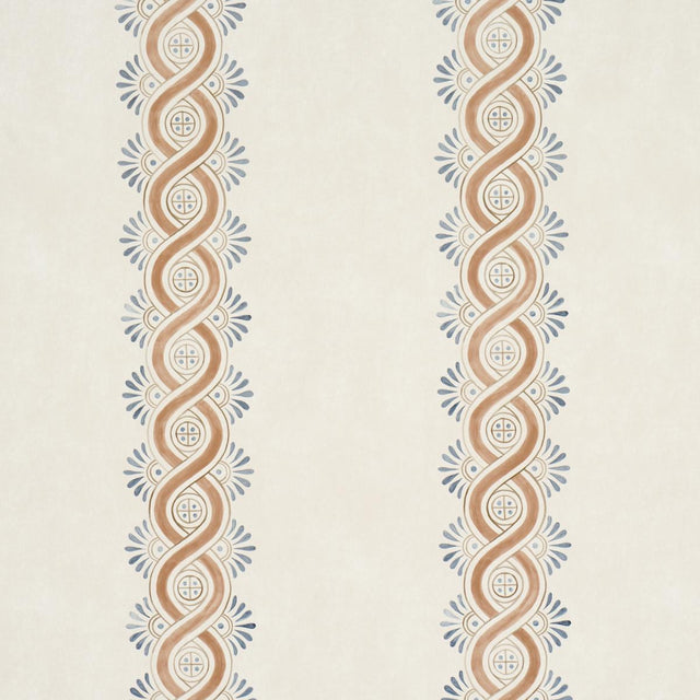 Schumacher Leonidis Stripe Saffron Wallpaper