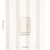 Schumacher Leonidis Stripe Saffron Wallpaper