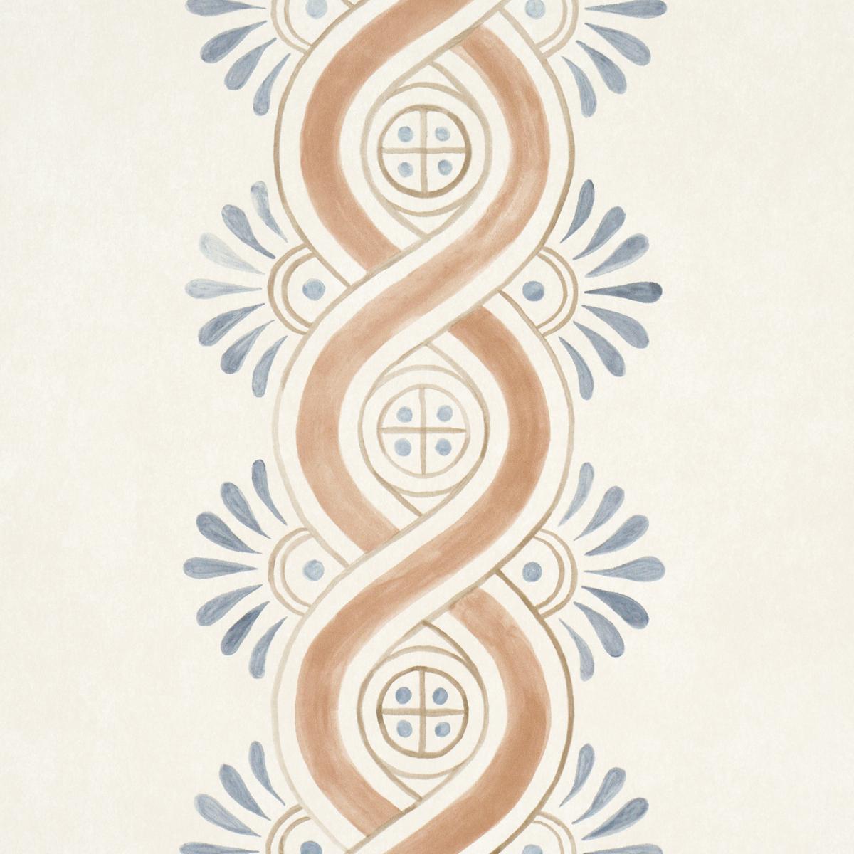 Schumacher Leonidis Stripe Saffron Wallpaper