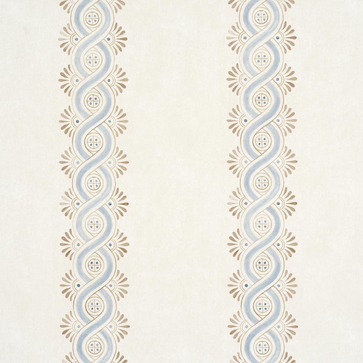 Schumacher Leonidis Stripe Blue Wallpaper