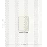 Schumacher Leonidis Stripe Blue Wallpaper