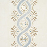 Schumacher Leonidis Stripe Blue Wallpaper