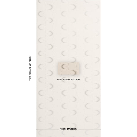 Schumacher Aristelle Warm Silver Wallpaper