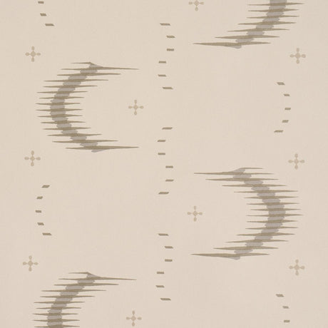 Schumacher Aristelle Warm Silver Wallpaper