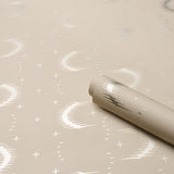 Schumacher Aristelle Warm Silver Wallpaper