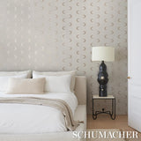 Schumacher Aristelle Warm Silver Wallpaper