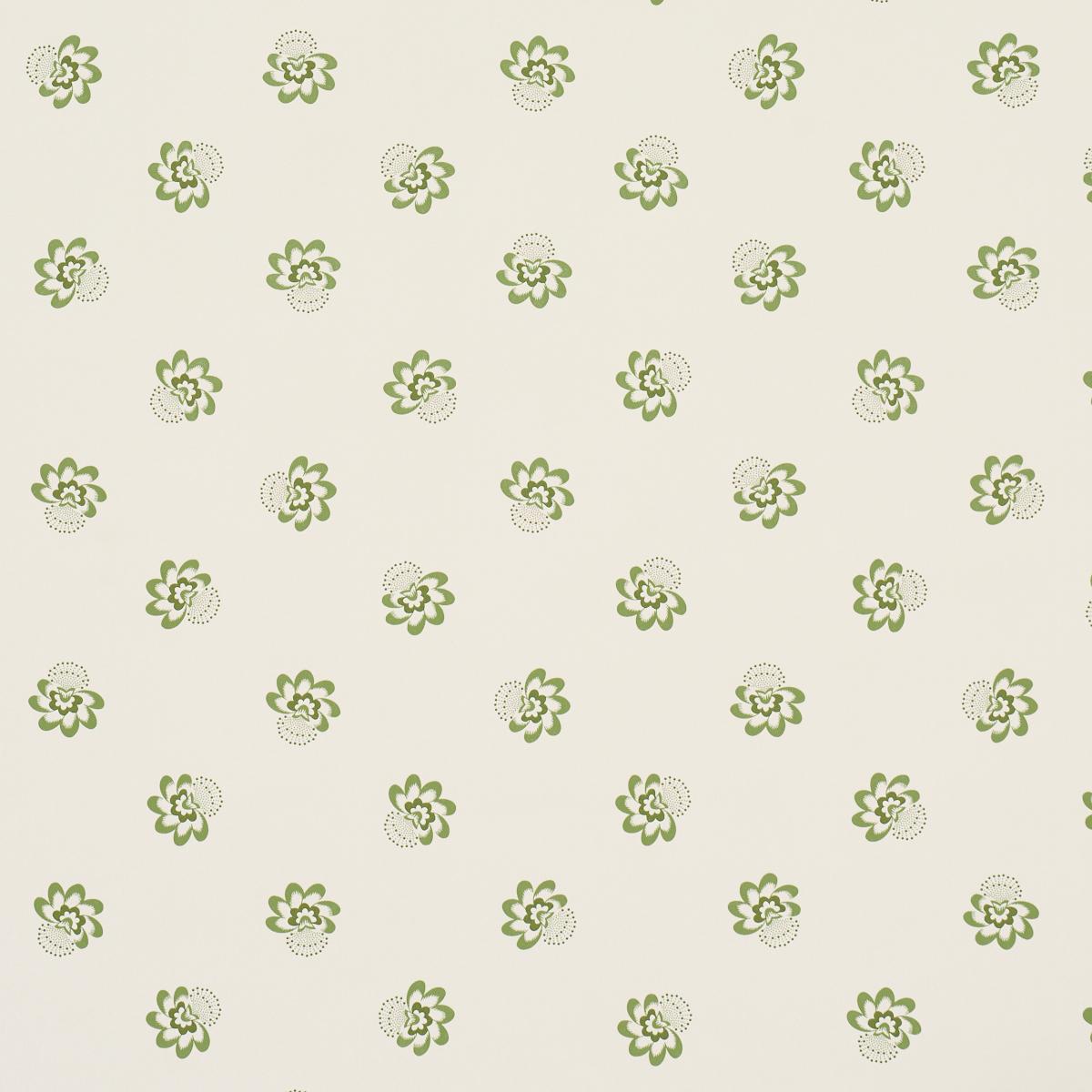 Schumacher Auclair Floral Green Wallpaper