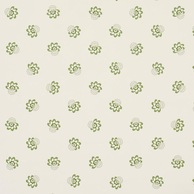Schumacher Auclair Floral Green Wallpaper