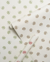 Schumacher Auclair Floral Green Wallpaper