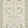 Schumacher Bell Flowers Green Wallpaper