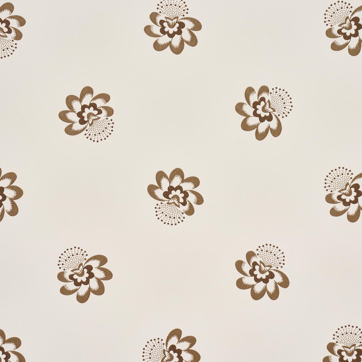 Schumacher Auclair Floral Brown Wallpaper