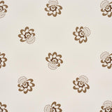Schumacher Auclair Floral Brown Wallpaper
