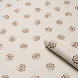 Schumacher Auclair Floral Brown Wallpaper
