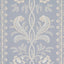 Schumacher Bell Flowers Light Blue Wallpaper
