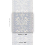 Schumacher Bell Flowers Light Blue Wallpaper