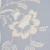 Schumacher Bell Flowers Light Blue Wallpaper