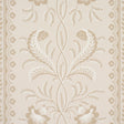 Schumacher Bell Flowers Neutral Wallpaper