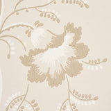 Schumacher Bell Flowers Neutral Wallpaper