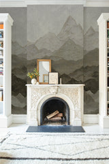 Schumacher Atmospheric Landscape Panel Set Misty Mountains Wallpaper