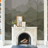 Schumacher Atmospheric Landscape Panel Set Verdant Vista Wallpaper
