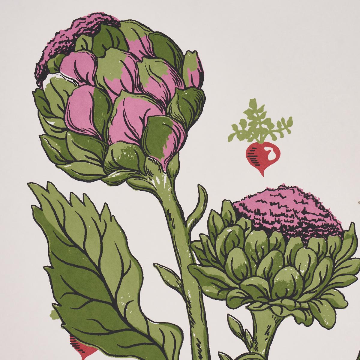 Schumacher Green Grocer Multi Wallpaper