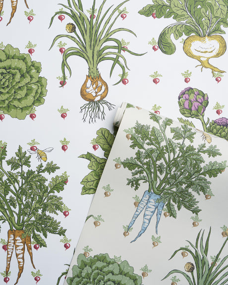 Schumacher Green Grocer Multi Wallpaper