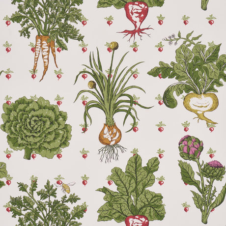 Schumacher Green Grocer Multi Wallpaper