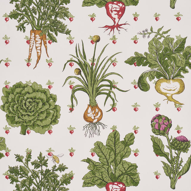 Schumacher Green Grocer Multi Wallpaper