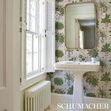 Schumacher Green Grocer Parchment Wallpaper