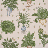 Schumacher Green Grocer Parchment Wallpaper