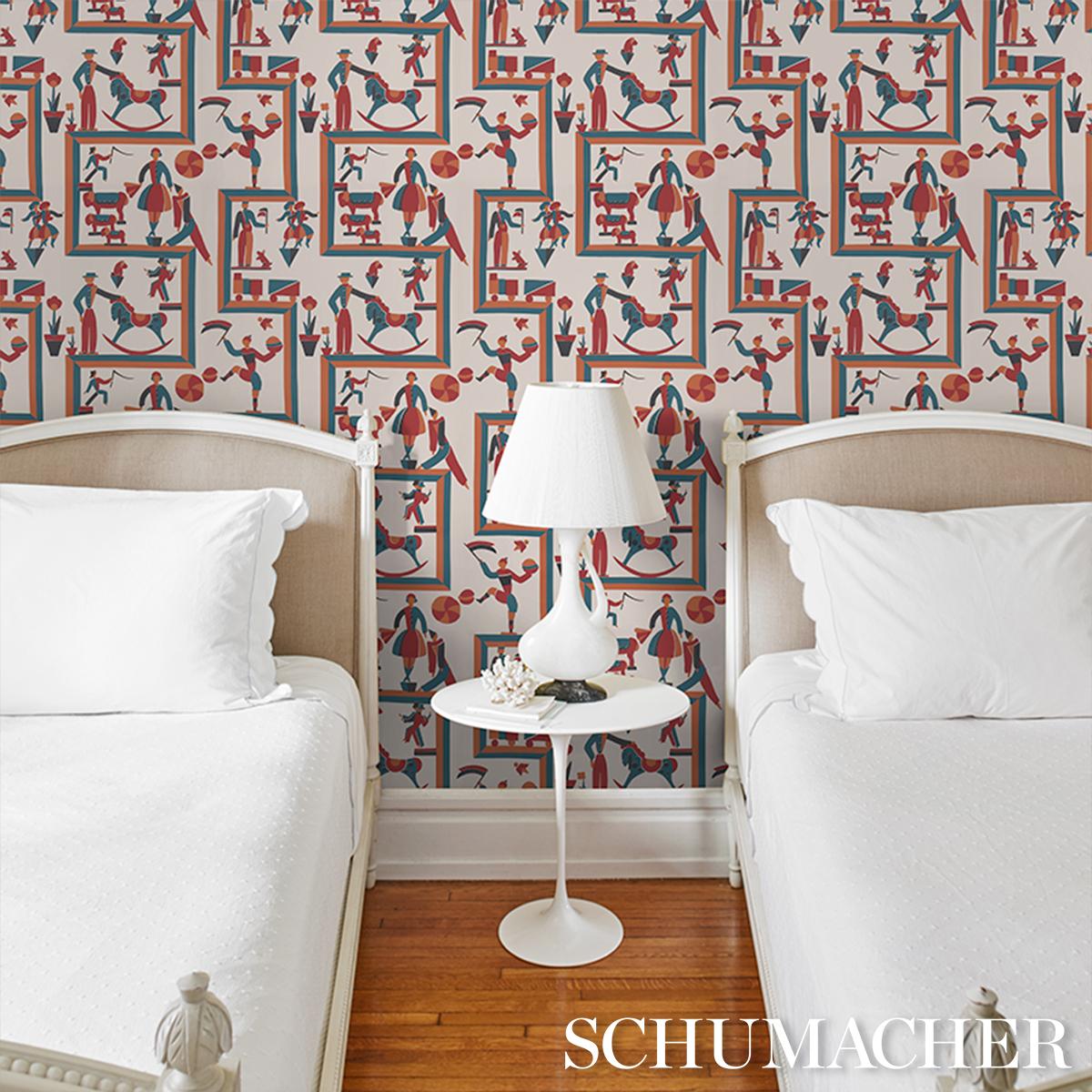 Schumacher Vally Circus Multi Wallpaper