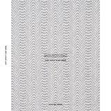 Schumacher Stepped Chevron Indigo Fabric